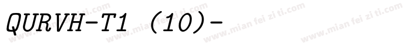 QURVH-T1 (10)字体转换